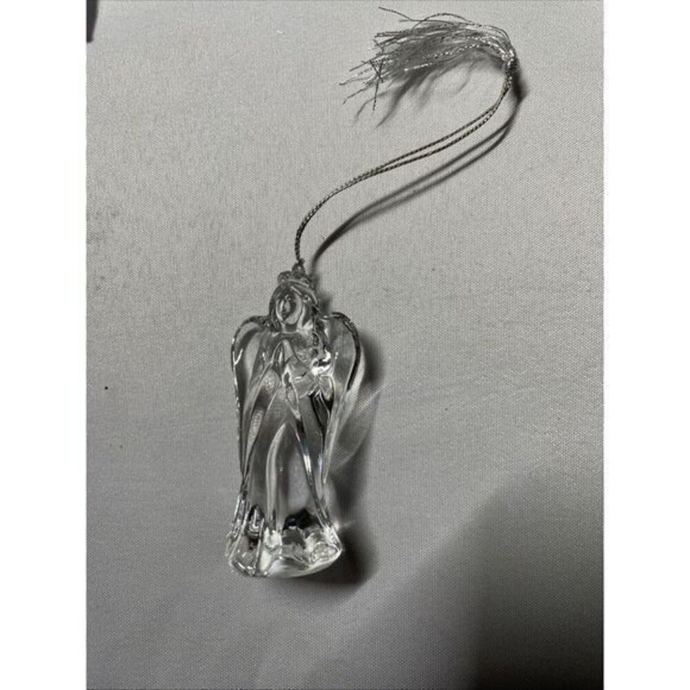 Avon Clear Glass‎ Christmas Tree Ornament Angel